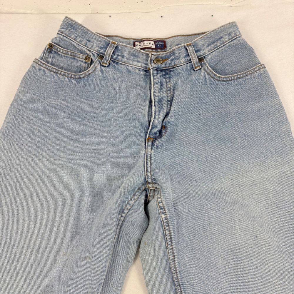 Vintage 90 Mom Jeans Arizona Womens 28x31 Light Blue Western Rodeo Straight‎ - Picture 2 of 11